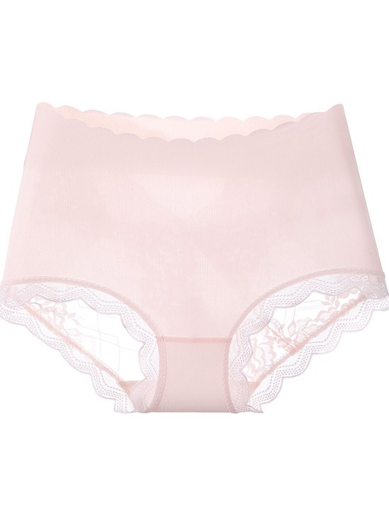 Culottes Femmes Décontracté Plain Toutes Les Saisons Polyester à Haute Élasticité Quotidien Culottes Standard Régulier