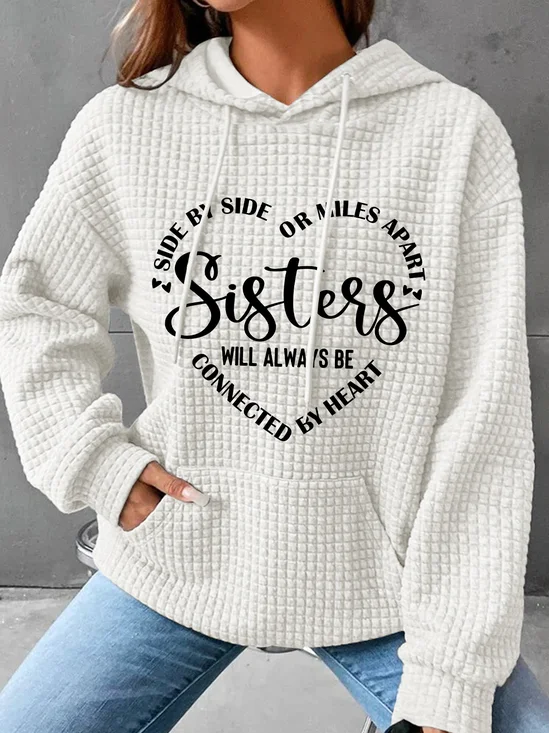 à Capuche Femmes Décontracté Printemps / Automne Coeur/cordé Polyester Sweat-shirt à Capuche Poids lourd Quotidien Ample Régulier