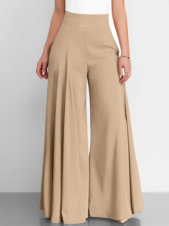 Pantalons Femmes Décontracté Plain Printemps / Automne Polyester Aucune élasticité Quotidien Ample Long Droit