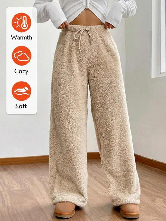 Pantalons Femmes Décontracté Plain Printemps / Automne Naturel Aucune élasticité Quotidien Ample Long Régulier