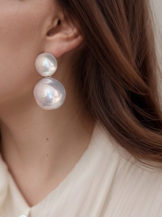 Boucles d'Oreilles Plain Toutes Les Saisons Élégant Quotidien Goujon Résine pour Femmes