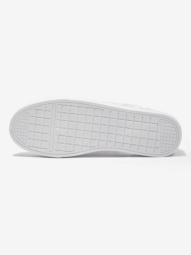 Toile Chaussures Femmes Décontracté Floral Toutes Les Saisons Maille Quotidien à Talon Plat Caoutchouc à Lacets Toile