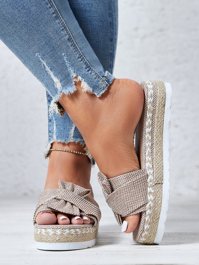 Chaussons Décontractés Été Décontractés Plateforme en Daim Femmes Bloc Talon Grande Taille pour Femme