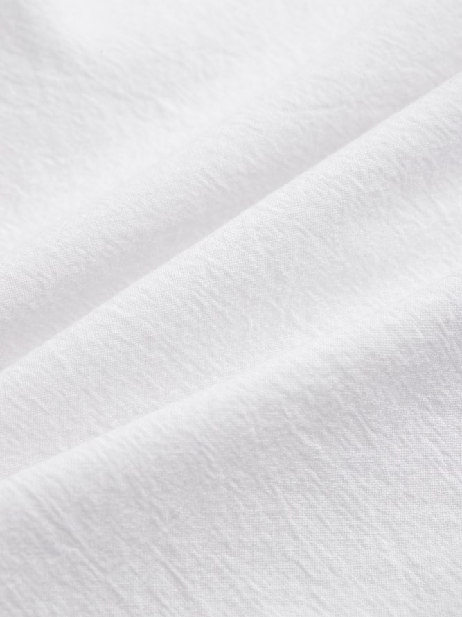 Pantalons Plain Toutes Les Saisons Décontracté Naturel Aucune élasticité Quotidien Ample adapté Droit pour Femmes