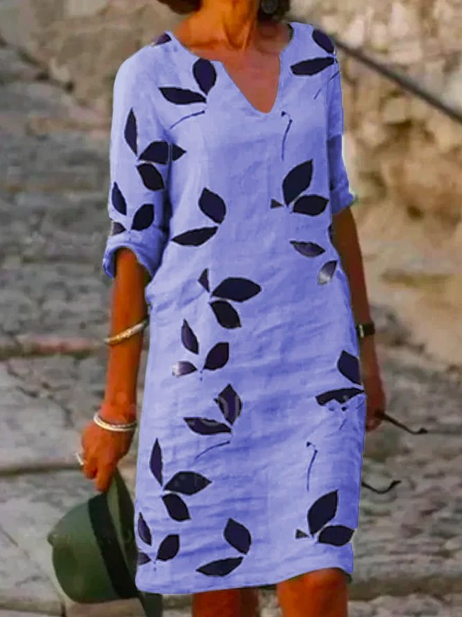 Imprimé Floral Basique Demi Manche Robes Martinique