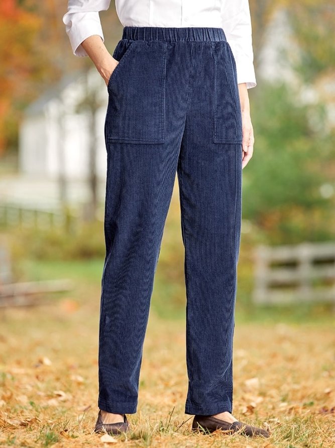 Décontracté Pantalons Femmes Décontracté Plain Automne Naturel Micro-Élasticité Ample Pantalon fuselé étroit Shorts T-ligne