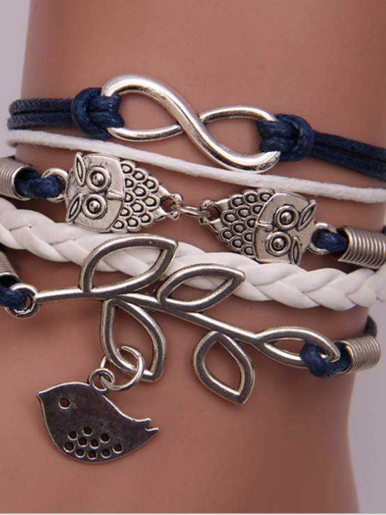 Bracelet Vintage Boucle Unie Alliage