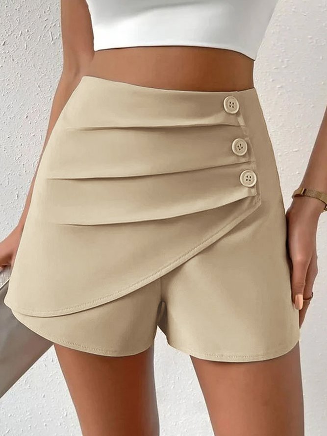 Shorts Décontracté Plain Été Polyester Quotidien Ample Shorts CE UC pour Femmes