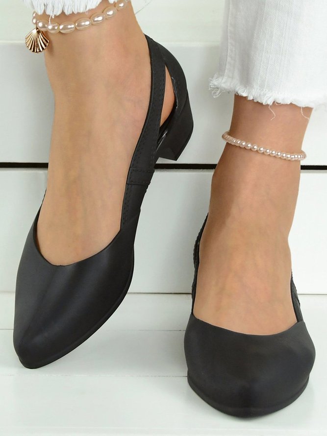 Mocassins Décontracté Plain Toutes Les Saisons Portable Vacances Évidé à Bout Pointu Chaussures à Tige Basse PVC pour Femmes