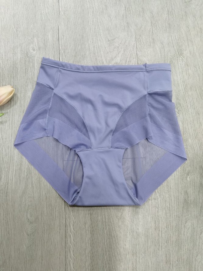 Culottes Plain Toutes Les Saisons Simple Nylon Respirable Quotidien Culottes 1 * Culotte ÉPINGLES Style pour Femmes