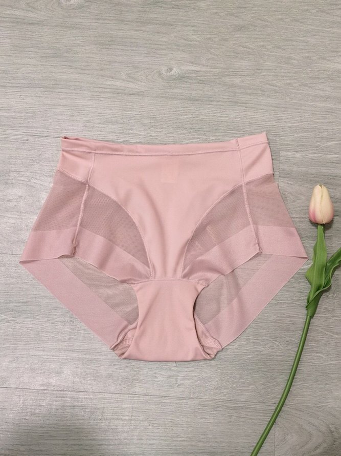 Culottes Plain Toutes Les Saisons Simple Nylon Respirable Quotidien Culottes 1 * Culotte ÉPINGLES Style pour Femmes