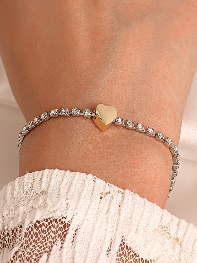 Bracelets Toutes Les Saisons Motif d'Étoile Fête Fête chaîne en métal Bracelets pour Femmes