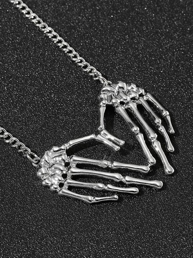 Collier Toutes Les Saisons Toussaint Punk Fête Métal Toussaint Pendentif Collier pour Femmes