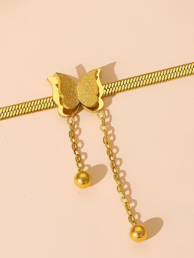 Collier Toutes Les Saisons Papillon Fête Quotidien Métal Pendentif Collier pour Femmes