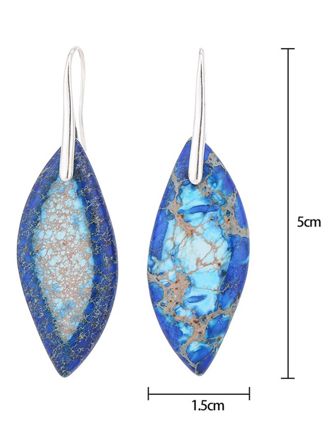 Boucles d'oreilles Femme Boho Abstrait Toutes Les Saisons Quotidien Pierre naturelle Pendre
