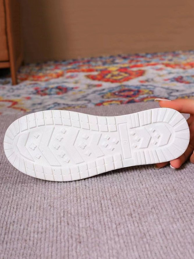 Tricoté à La Mouche Baskets Décontracté Plain Toutes Les Saisons à Talon Plat Tissu de Maille Tissu Standard à Enfiler Polyuréthane pour Femmes