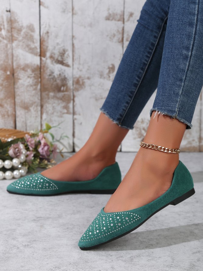 Chaussures à Tige Basse Femmes Plain Toutes Les Saisons Urbain Faire la navette Bout Fermé de Grande Taille PU Caoutchouc Chaussures à Tige Basse