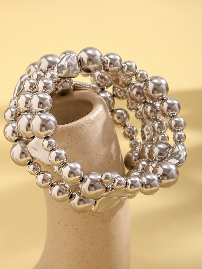 Bijoux de Corps Plain Toutes Les Saisons Élégant Fête Roulotté Perle Bracelet pour Femmes