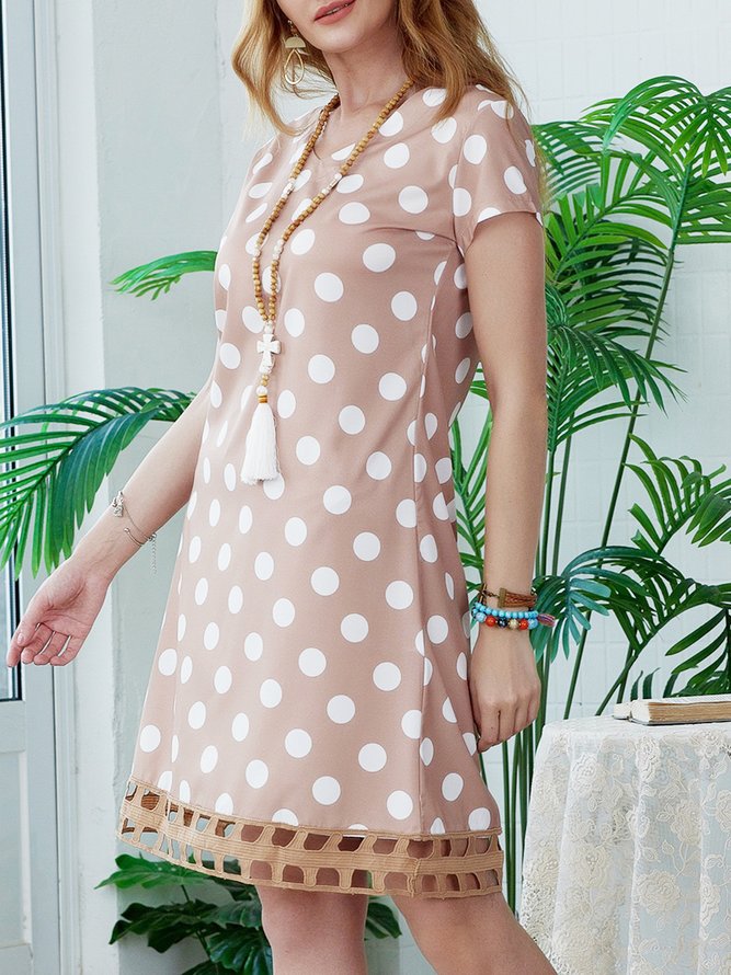 Robes Femme Imprimé Décontracté Été Léger Quotidien Fibre de polyester Grande taille Lâche H-Line