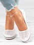 Chaussures à Tige Basse Femmes Décontracté Plain Toutes Les Saisons Portable Dentelle Talon Bas Caoutchouc à Enfiler Chaussures à Tige Basse