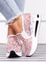 Chaussures Décontractées Floral Rue Toutes Les Saisons Joint Fendu Quotidien Bout Rond Tissu à Enfiler Standard pour Femmes