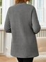 Sweat-shirts Femmes Décontracté Imprimé d'Animal Hiver Tricoté Micro-Élasticité Ample Col Rond Mi-longue-Long Régulier