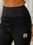 Pantalons De Yoga Sportif Imprimé d'Animal Hiver Velours Corail Poids Moyen Quotidien Serré Long Droit pour Femmes