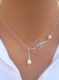 Collier Femme Uni élé  Perlé Alliage Femme