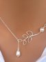 Collier Femme Uni élé  Perlé Alliage Femme