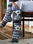 Chaussettes Floral Hiver Laine/Tricot pour Femme