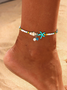 Bracelet de Cheville Femme Décontracté Bloc de Couleur Toutes Saisons Perlage Coquillage Femme Meilleure Vente Coquillage