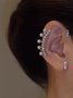 Boucles d'Oreilles Femme Soirée Plaine Toutes Saisons Strass Strass Strass Femme Best Sell Ear Cuff