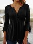 T-shirt Femme Décontracté Plaine L'  Lache Jersey Régulier A-Ligne Régulier