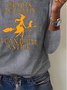 T-shirts Décontracté Printemps / Automne Toussaint Micro-élasticité Quotidien Manches Longues Col Rond Régulier Droit pour Femmes