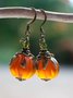 Boucles d'Oreilles Rue Toutes Les Saisons Toussaint Évidé Vacances Résine Résine Rétro Style Pendre pour Femmes