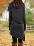 Robes Décontracté Plain Hiver Quotidien Coupe Régulière Col Roulé Laine/Tricot A-ligne Régulier pour Femmes