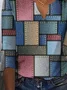T-Chemise Femmes Décontracté Hiver Plaid Polyester Micro-Élasticité Ample Régulier H-ligne Régulier