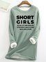 Sweat-shirts Femmes Décontracté Printemps / Automne Noël Polyester Vacances Ample Manches Longues Col Rond Régulier