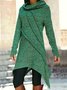 Robes Décontracté Plain Hiver Tricoté Naturel Micro-Élasticité Domestique Col Roulé Régulier pour Femmes