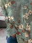 Sweat-shirts Décontracté Floral Hiver Polyester Naturel Domestique Manches Longues Régulier H-ligne pour Femmes