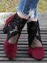 Bottes Femme Bloc de Couleur Automne Élégant Zip Respirable Fête Talon de Bloc PU Sandales Bottes