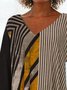 Chemises Femmes Géométrique Décontracté Printemps / Automne Polyester Aucune élasticité Ample Mi-long Trapèze Régulier