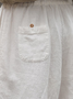 Pantalons Femmes Décontracté Plain Toutes Les Saisons Coton Naturel Ample Pantalon navet Droit Régulier