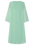 Deux Pièces Ensembles Femme Plaine Automne Elé Polyester Col V Taille Haute Mariage H-Line Régulier