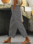 Pantalons Décontracté Floral Toutes Les Saisons Dentelle Naturel Ample Pantalon navet Ligne T Régulier pour Femmes