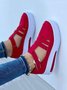 Marche à pied Chaussures Décontracté Plain Toutes Les Saisons Sportif & De Plein Air à Talon Plat Bout Rond Standard Faux Suède Sandales de sport pour Femmes