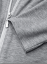 Ensembles de Deux Pièces Décontracté Plain Hiver Sweat-shirt à Capuche Quotidien Ample Manteau avec Pantalons H-ligne Régulier pour Femmes