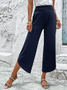 Pantalons Décontracté Plain Toutes Les Saisons Spandex Ample Pantalon droit Long Régulier T.-N.-L. pour Femmes