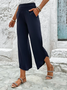 Pantalons Décontracté Plain Toutes Les Saisons Spandex Ample Pantalon droit Long Régulier T.-N.-L. pour Femmes