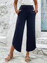 Pantalons Décontracté Plain Toutes Les Saisons Spandex Ample Pantalon droit Long Régulier T.-N.-L. pour Femmes